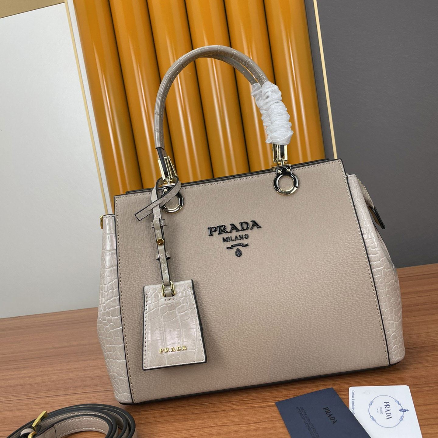 Pra*a top handle bags
